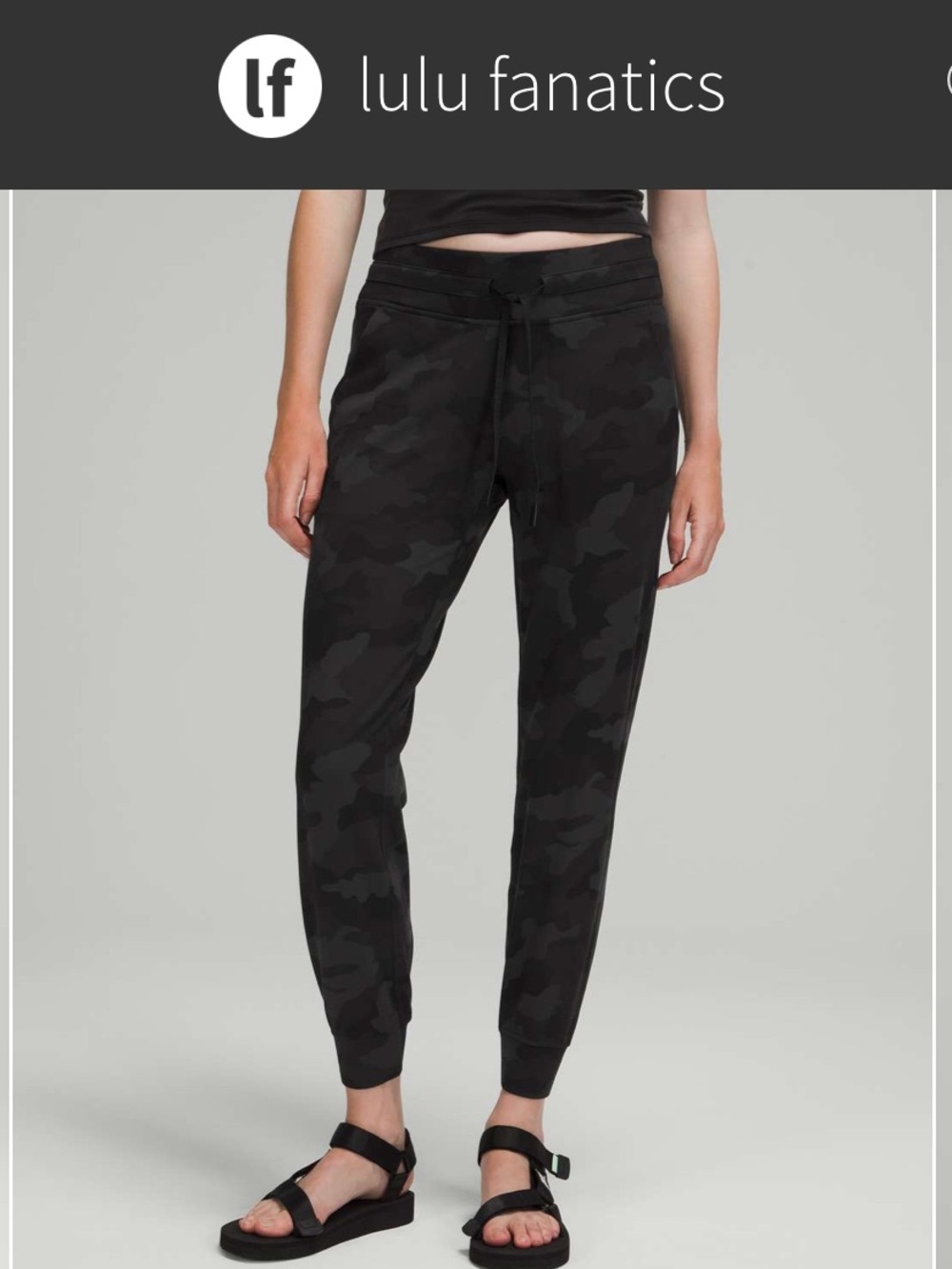 Lululemon Ready to Rulu Jogger 7/8 sz 8 Heritage 365 Camo Deep Coal Multi